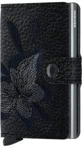 Secrid Miniwallet Stitch Magnolia Black mit gratis Gravur - MSt-Magnolia Black